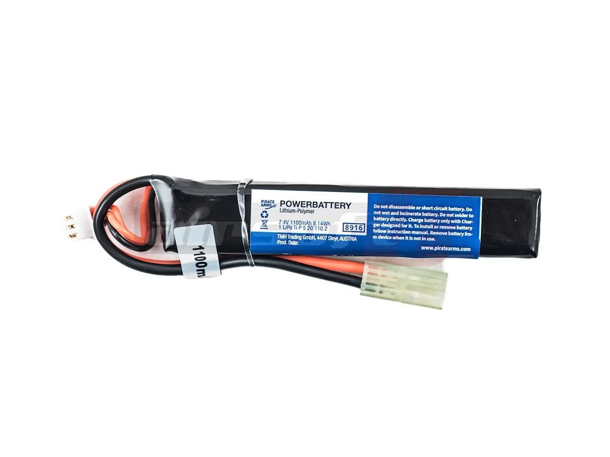 Pirate Arms acumulator LiPo 7.4V 1100mAh compact stick